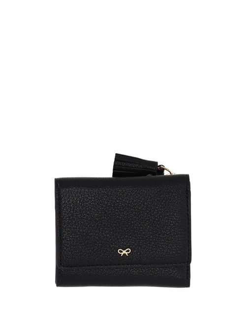 Peeping Eyes Mini Trifold Zip Wallet ANYA HINDMARCH | 159890Black